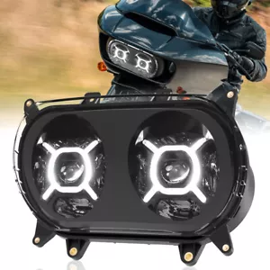 LED Headlight Daytime Running Lamp Projector Hi/Lo Beam for Road Glide 2015-2023 - Bild 1 von 11