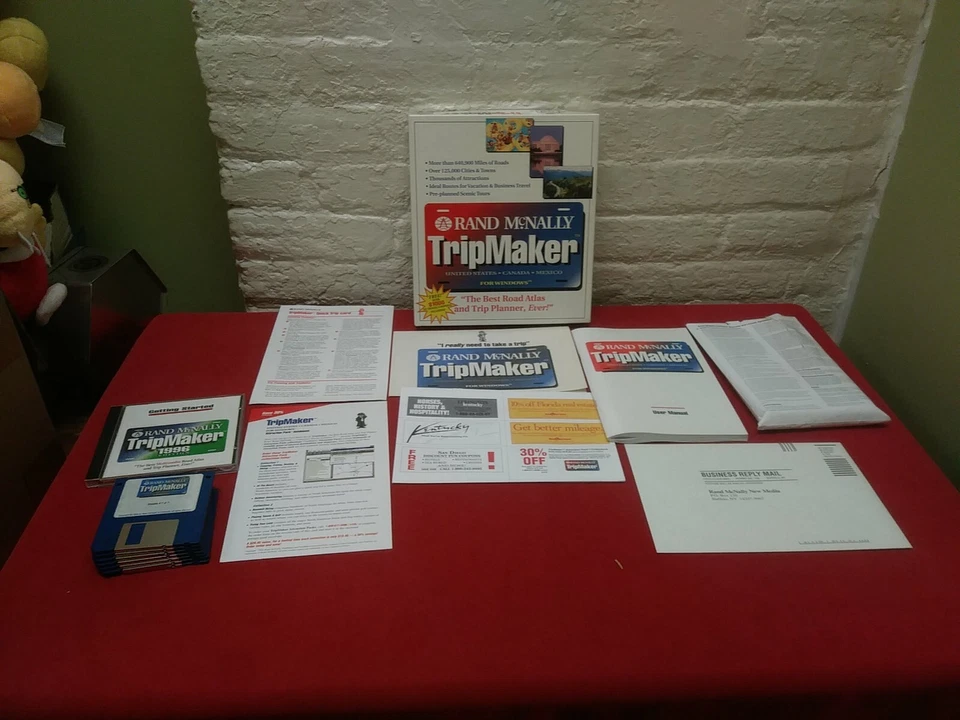 VINTAGE RAND MCNALLY TRIPMAKER 1996 EDITION For Windows Complete - Image 1 of 4