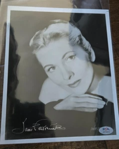 JOAN FONTAINE SIGNED 8X10 PHOTO ACADEMY AWARD WINNER 1942 SUSPICION PSA DNA - Picture 1 of 1