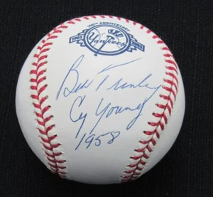 Bob Turley Signed/Auto Yankees 100th OML Baseball PSA/DNA Inscr 186993 - Picture 1 of 2