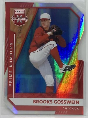 2021 Panini Elite Extra Edition Brooks Gosswein Prime Numbers B Die-Cut /131 - Image 1 of 2