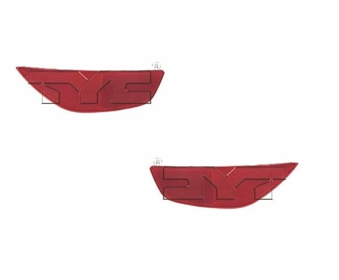 For 2014-2015 Ford Fiesta Hatchback Rear Driver & Passenger Side Reflector LH+RH - Image 1 of 1