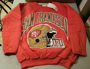 Brand new vintage Nutmeg Mills brand, San Francisco 49ers reversible sweatshirt - Picture 1 of 7