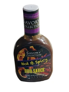 Savory Collection Hot/Spicy BBQ Sauce, 18 oz/1 Lb 2oz - Picture 1 of 8