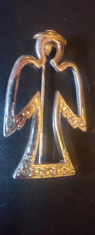 Querubín ángel religioso con broche de halo 5849 Foto 1 de 2