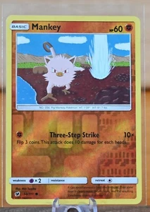 Juego de cartas coleccionables Pokémon: Mankey - 50/111 - Holograma inverso - Invasión carmesí - Casi nuevo-LP - Imagen 1 de 2