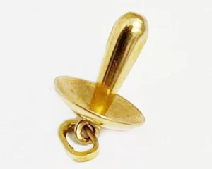 Gold Schnuller Anhänger aus Italien - Bild 1 von 12