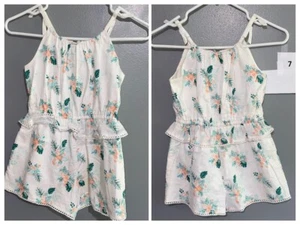 white palm peplum floral Romper janie and jack - Picture 1 of 1