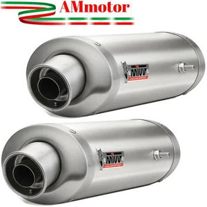 Mivv Yamaha Fz6 / Fazer 600 2004 2011 Pot D Echappement Moto 2 Slip-On Oval Inox - Photo 1/2