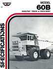 Wabco 60B Haulpac Truck W/Rock Body  Brochure