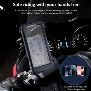 Wodoodporny uchwyt na telefon Wygodny uchwyt na telefon Stojak na telefon komórkowy do motocykli - Zdjęcie 1 z 8
