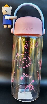 Botella de agua Miniso 400 ML "Happy Day" [VHTF] (NUEVA - OTRA) Foto 1 de 4