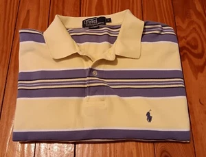 Mens Ralph Lauren Polo. Yellow/Gry. Size XL - Picture 1 of 6