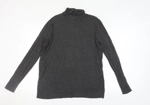 Abercrombie & Fitch Women's Grey Roll Neck Top M - Picture 1 of 12