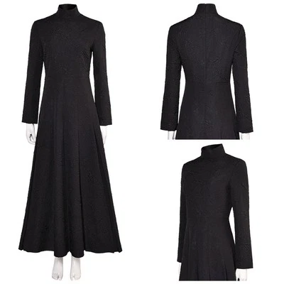 2024 Wick Witch Elphaba Cosplay Fancy Dress Costume Black Skirts Halloween Suits - Image 1 of 4