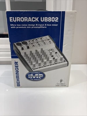 Behringer Eurorack UB802 Ultra Low-Noise 8-Input 2-Bus Mixer   - Image 1 of 4