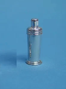 Artisan Dollhouse Miniatur Sterling Silver COCKTAIL SHAKER by Mike Sparrow 2023 - Bild 1 von 8