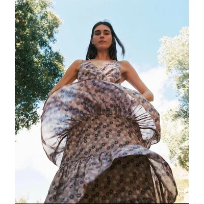 Vestido Christy Dawn The London Estampado Floral En Niveles Maxi Cottagecore Talla S Foto 1 de 4