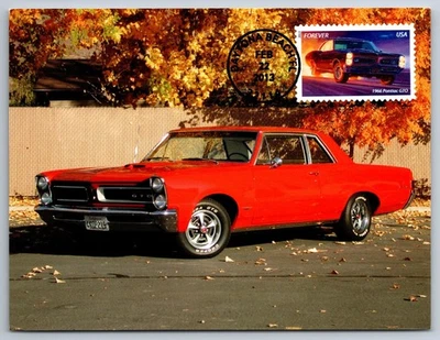 #4744 Muscle Cars 1966 Pontiac GTO FDC Maxi Card - Image 1 of 2