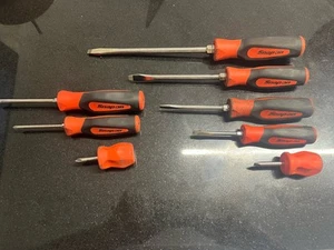 Snap On 8 Stck Instinct Soft Grip Kombination Schraubendreher Set SGDX80BR - Bild 1 von 12
