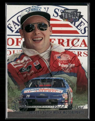 Todd Bodine 1996 Fleer Ultra Auto - Image 1 of 2