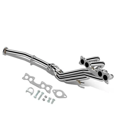 Cabezal de escape de acero SS para camioneta Nissan D21 90-95 de carrocería dura 2,4 L 4x4 4x4 Foto 1 de 4