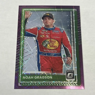 2025 Donruss Racing Optic Purple Velocity Prizm SP /59 Noah Gragson NASCAR - Image 1 of 2