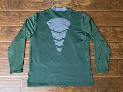 Nike Pro Combat Hyperwarm Shield Para Hombres Verde Ajustado Elastizado Sudadera XXL Foto 1 de 4