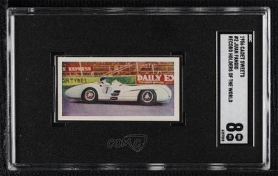 1956 Cadet Sweets Record Holders of the World Juan Manuel Fangio #2 SGC 8 HOF - Image 1 of 2