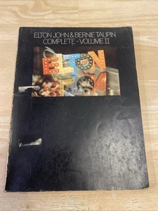 Cancionero Elton John and Bernie Taupin Volumen II Completo 1974 piano y letra - Imagen 1 de 13