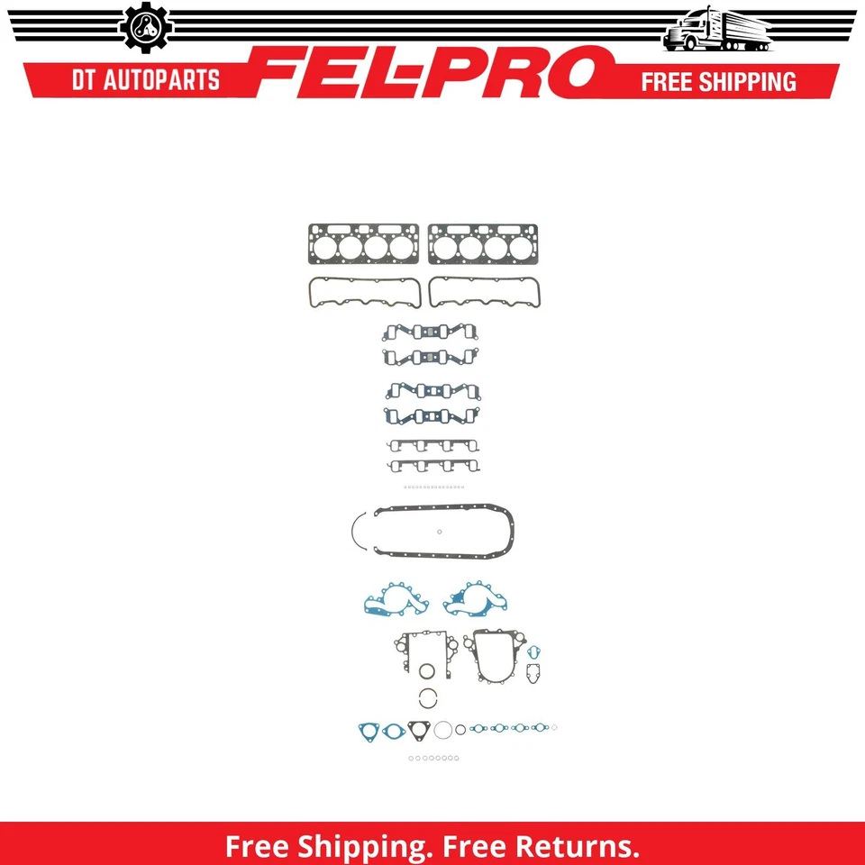 Juego de juntas de motor V8 Fel-Pro 1983 1984 1985 6,2 L para Chevrolet C30 1982-1986 Foto 1 de 1