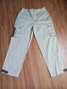 Five Elementz Cargohose Herren Größe 36 Beige Reißverschluss Y2K Skate Straight - Bild 1 von 11