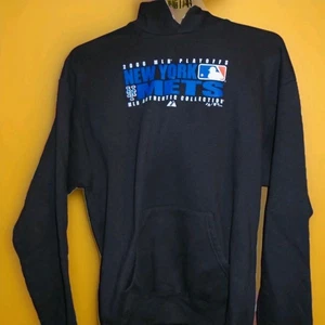 NUEVA YORK METS 2006 PLAYOFFS SUDADERA CON CAPUCHA JUVENIL XL EN BUEN ESTADO SUPERIOR - Imagen 1 de 5