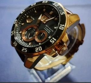Seiko Sportura Perpetual Kinetic 7D48-0AK0 Case 45mm Used Working F/S - Picture 1 of 13