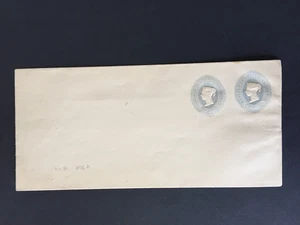 GB QV ESC51 21/2d + 21/2d COPERTINA FISSA COMPOSTA NON SPEDITA - Foto 1 di 2