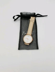 Nuevo Reloj Nanette Lepore Cuarzo Banda Desnudo Tono Oro Rosa Pop Azúcar Imprescindible - Imagen 1 de 4
