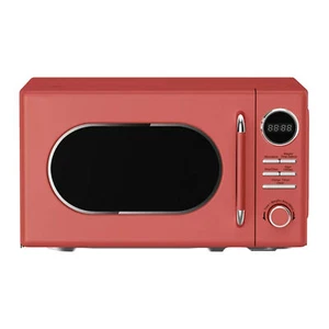 Magic Chef 0.7 Cubic Feet 700 Watt Classic Retro Touch Countertop Microwave, Red - Picture 1 of 8