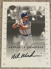 1996 Leaf Signature “Authentic Signature” Mike Mordecai NNO