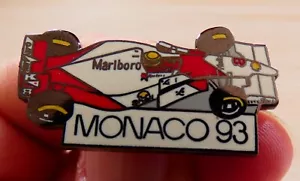 RARE PIN'S F1 FORMULA ONE AYRTON SENNA MC LAREN CIRCUIT MONACO 93 - Foto 1 di 4