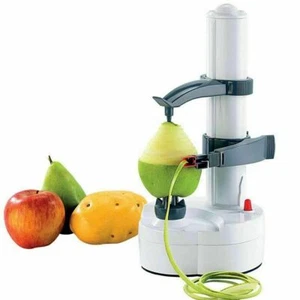 Automatic Electric Potato Peeler Apple Pear Fruit Quick Peeling Tool w/ Adapter - Picture 1 of 25
