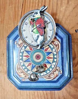 Alice's White Rabbit Time For Tea  Wondrous Junk Yard Assemblage Art Piece! - Image 1 of 4