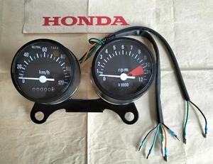 SPEEDOMETER & TACHOMETER HONDA CB100 CB125 S CG110 CG125 CL100 LOW SHIPPING COST - Picture 1 of 8