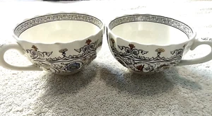 VTG COPELAND SPODE ENGLAND FLORENCE DEMITASSE TEA CUPS 2 Pc Set 1937 - Picture 1 of 12