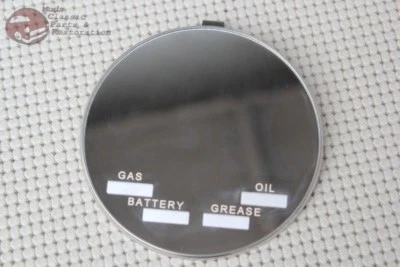 Inside Sun Visor Mount Round Vanity Mirror w Service Record Classic Car Truck - Image 1 of 4