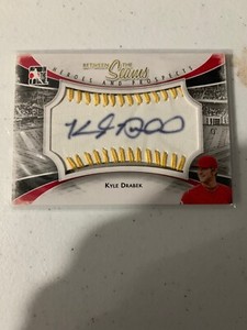 2011 ITG Heroes And Prospects Between The Seams Autograph Auto Kyle Drabek Gold