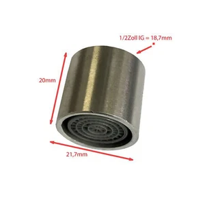 Strahlregler 1/2" IG für Wasserhahn Hahn Belüfter Ersatz Sieb Filter (Regler1) - Bild 1 von 4