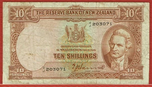 BANCO DE RESERVA DE NUEVA ZELANDA (1940-55) 10 CHELINES P-158a FINO - Imagen 1 de 2