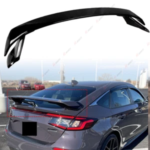 For 2022-2025 Honda Civic Hatchback HPD Rear Trunk Spoiler Wing Lip Glossy Black - Picture 1 of 9