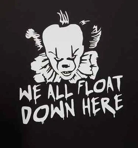 Pennywise "IT" Car Decal We All Float Down Here - Bild 1 von 1