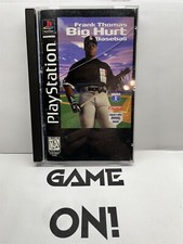 Frank Thomas Big Hurt Baseball (PlayStation 1) Complete w/ Manual - Free Ship